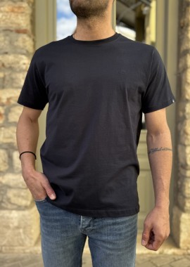 Everbest ανδρικό μπλε navy βαμβακερό Plus Size T-shirt 2628000N