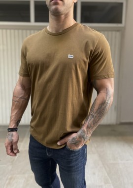 Lee Ανδρικό T-shirt Κοντομάνικο Καφέ 112355564