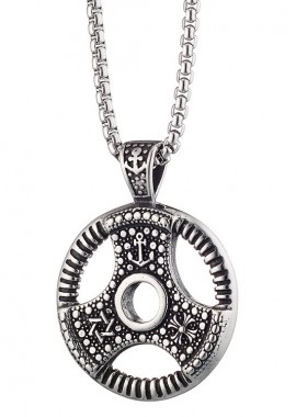 Κολιέ Από Ατσάλι Με Σούρικεν AS12220