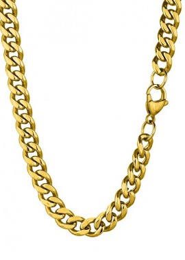 Κολιέ Αλυσίδα Από Ανοξείδωτο Ατσάλι Επιχρυσωμένο TA17191 50cm
