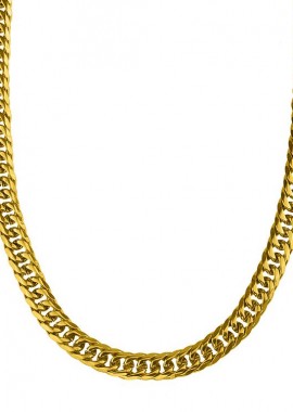 Κολιέ Από Ανοξείδωτο Ατσάλι Επιχρυσωμένο TU18840