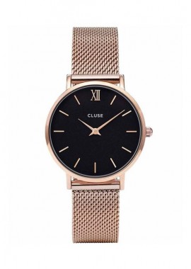 CLUSE Minuit Mesh Rose Gold Stainless Steel Strap CW0101203003