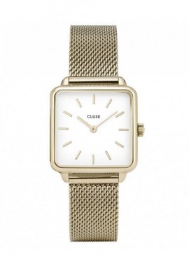 Cluse La Tetragone Gold Mesh / White CW0101207002