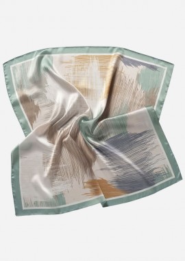 ΜΑΝΤΗΛΙ ΛΑΙΜΟΥ ΜΕ ΜΕΤΑΞΩΤΗ ΥΦΗ ΣΕ ΠΑΛ ΧΡΩΜΑΤΑ (ΠΡΑΣΙΝΟ, ΠΟΡΤΟΚΑΛΙ ΚΑΙ ΜΠΛΕ)