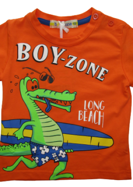 OEM - BOY ZONE ΠΑΙΔΙΚΟ T-SHIRT 1223 - πορτοκαλί ΠΟΡΤΟΚΑΛΙ