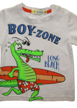 OEM - BOY ZONE ΠΑΙΔΙΚΟ T-SHIRT 1224 - λευκό ΛΕΥΚΟ