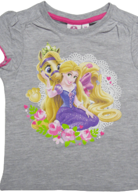 ©DISNEY - ©DISNEY ΠΑΙΔΙΚΟ T-SHIRT RAPUNZEL PRINCESS 0446 - γκρι ΓΚΡΙ