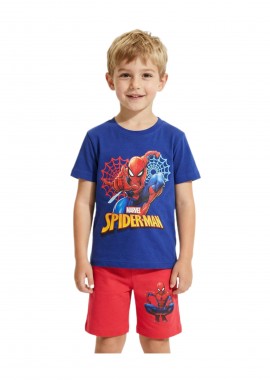 MARVEL - MARVEL ΠΑΙΔΙΚΟ ΣΕΤ T-SHIRT ΣΟΡΤΣ SPIDERMAN 1999 - κόκκινο ΚΟΚΚΙΝΟ