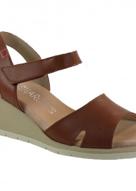 PEPE MENARGUES SHOES Γυναικεία Παπούτσια Πέδιλα 3079 Ταμπά Δέρμα