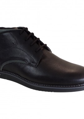 Softies Ανδρικά Μποτάκια Αστραγάλου 6973 Μαύρο Δέρμα