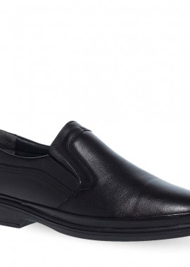 PAREX Ανδρικά Παπούτσια Ανατομικά Μοκασίνια 12930002.BL Μαύρο Δέρμα