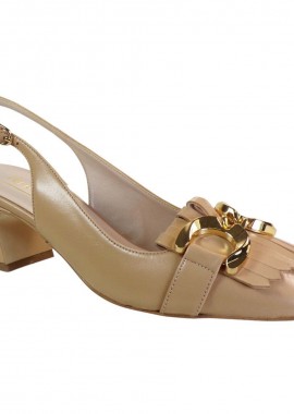 Fardoulis Shoes Γυναικεία Παπούτσια Γόβες 520-31A Μπισκότο Δέρμα
