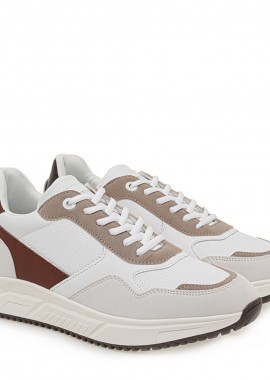 Renato Garini Ανδρικά παπούτσια Sneakers 700-100 Λευκό Πολύχρωμο U5700100249S