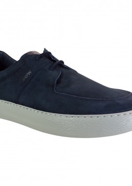 kricket Ανδρικά Παπούτσια Sneakers WOW 25K-7004-34 Μπλέ Δέρμα