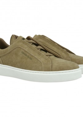 Renato Garini Ανδρικά παπούτσια Sneakers 700-073 Μπέζ NUBUCK OFF WHITE W570007327J7