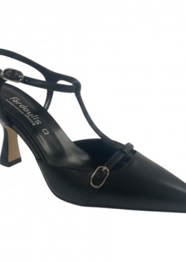 Fardoulis Shoes - Fardoulis Shoes Γυναικεία Παπούτσια Γόβες 738-140 Μαύρο Δέρμα