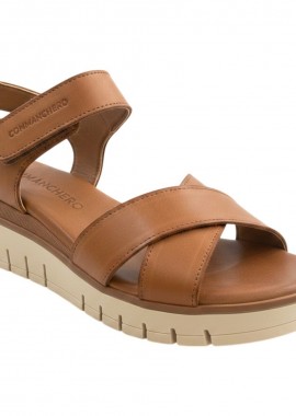 Commanchero Original - Commanchero Γυναικείες Πέδιλα 51321-726 Ταμπά Δέρμα