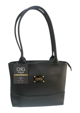 De Raggi - De Raggi Γυναικείες Τσάντες Ωμού Verona Grand Bag 26528-1241 Μαύρο