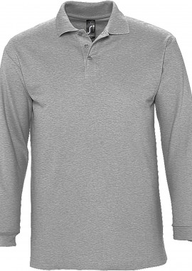 - Ανδρικό πόλο πικέ Winter II SOLS 11353 Grey Melange