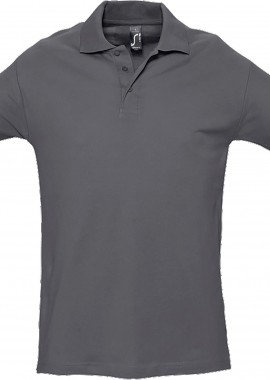 Ανδρικό πόλο πικέ Spring II SOLS 11362 Mouse Grey
