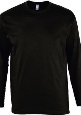 - Μακρυμάνικο T-Shirt Monarch SOLS 11420 Deep Black