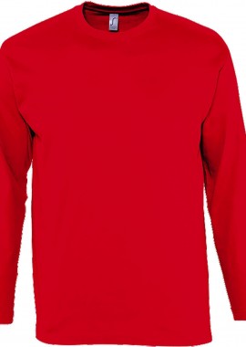 - Μακρυμάνικο T-Shirt Monarch SOLS 11420 Red