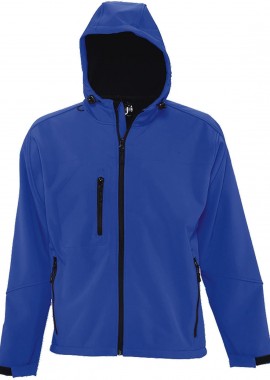 Ανδρικό softshell με κουκούλα Replay Men SOLS 46602 Royal Blue
