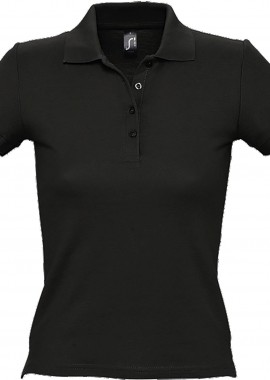 - Γυναικείο πόλο πικέ People SOLS 11310 Black