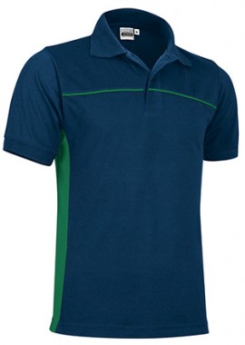 - Μπλούζα Πόλο Valento THUNDER Orion Navy Blue/Kelly Green