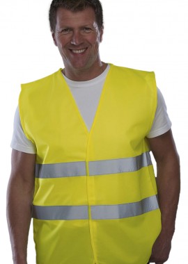 - Ανδρικο Γιλεκο Εργασιας Fluo 2 Bands Yoko HVW102 Fluo Yellow