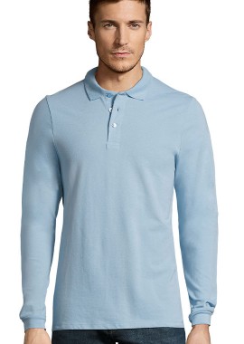- Ανδρικό πόλο πικέ Winter II SOLS 11353 Sky Blue Pique