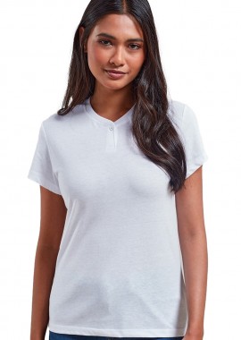 - T-shirt γυναικείο με κουμπί PREMIER PR319 Comis White