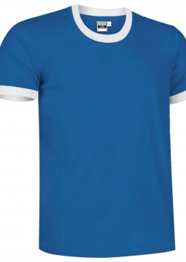 T-Shirt COMBI Valento CAVACOMAB Royal Blue-White