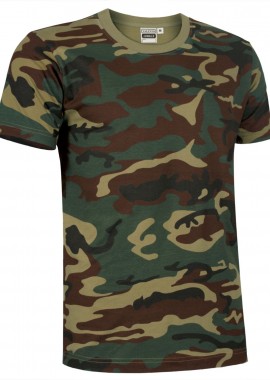 T-Shirt JUNGLE Valento CAVACAMCM Woodland Camouflage