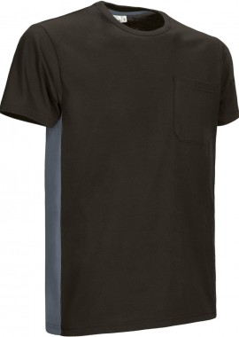 - T-Shirt THUNDER Valento CAVATHUNG Black-Cement Grey