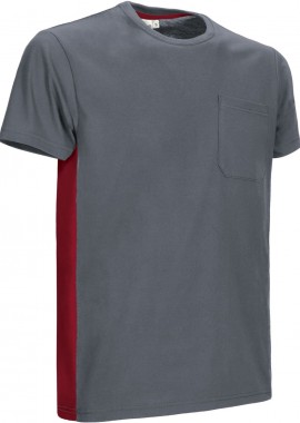 - T-Shirt THUNDER Valento CAVATHUGR Cement Grey-Lotto Red