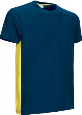 - T-Shirt THUNDER Valento CAVATHUMA Orion Navy Blue-Lemon Yellow