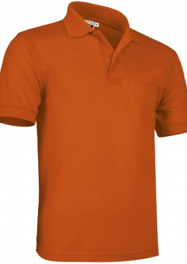 Κοντομάνικο Polo Shirt HAWK Valento POVATOBNJ Party Orange