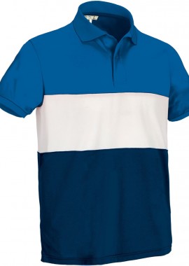 Κοντομάνικο Polo Shirt VARSITY Valento POVAVARYB Royal Blue-White-Orion Navy Blue
