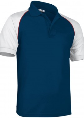 - Κοντομάνικο Polo Shirt VENUR Valento POVARGCMB Orion Navy Blue-White-Lotto Red