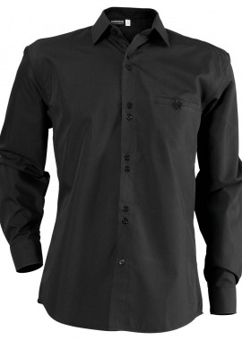 Ανδρικό μακρυμάνικο πουκάμισο ELEGANCE BEUNIQUE 90605006 Black