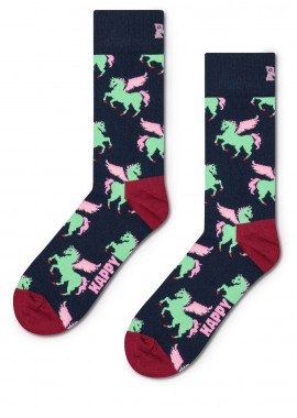 Κάλτσες γυναικείες Happy Socks Μαύρο P003178 Pegasus Sock 100