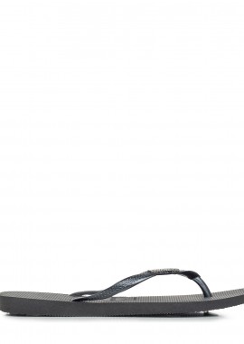 Havaianas - Σαγιονάρες γυναικείες Havaianas Μαύρο 4148257-2976 Havaianas Slim Square Logo Metallic 262