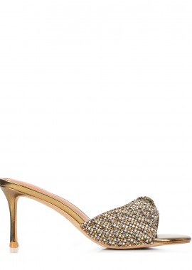 Πέδιλα-Σανδάλια γυναικεία Kurt Geiger Μπεζ 5857443609 Oxford Heel Mule 75 100