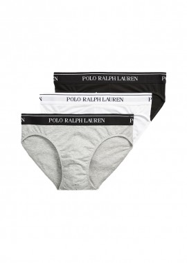 ΑΝΔΡΙΚΑ ΕΣΩΡΟΥΧΑ POLO RALPH LAUREN LOW RISE BRIEF 3 ΤΜΧ ΠΟΛΥΧΡΩΜΟ