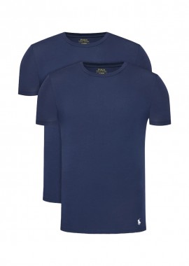 ΑΝΔΡΙΚΟ T-SHIRT CLASSIC 2-PACK CREW POLO RALPH LAUREN ΚΑΝΟΝΙΚΗ ΓΡΑΜΜΗ ΜΠΛΕ