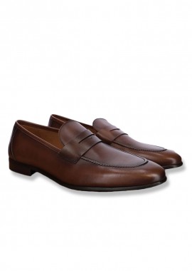 ΑΝΔΡΙΚΑ ΠΑΠΟΥΤΣΙΑ IZAC EZAM ΔΕΡΜΑΤΙΝΑ ΜΟΚΑΣΙΝΙΑ ΚΑΦΕ