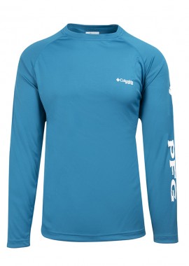 ΑΝΔΡΙΚΗ ΜΑΚΡΥΜΑΝΙΚΗ ΜΠΛΟΥΖΑ COLUMBIA PFG TERMINAL TACKLE™ ΓΑΛΑΖΙΟ