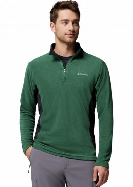 ΑΝΔΡΙΚΗ ΜΠΛΟΥΖΑ KLAMATH RANGE™ II HALF ZIP FLEECE COLUMBIA ΚΑΝΟΝΙΚΗ ΓΡΑΜΜΗ ΠΡΑΣΙΝΟ/ΜΑΥΡΟ