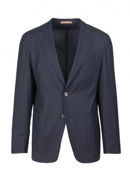 BOSS - ΑΝΔΡΙΚΟ ΣΑΚΑΚΙ L-HESTON-SOFT-241 BOSS CAMEL ΜΠΛΕ ΣΚΟΥΡΟ